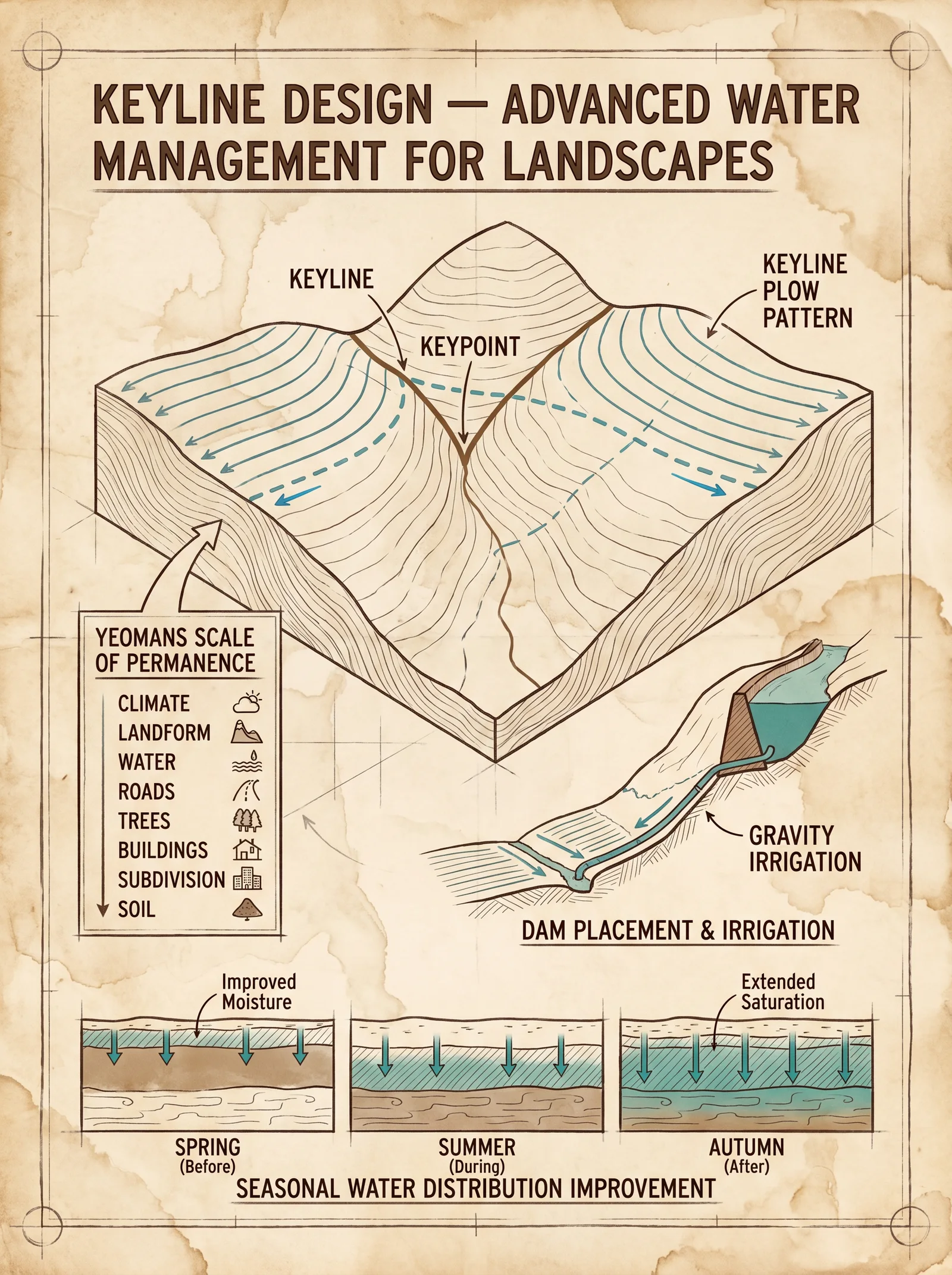 Keyline Design and Water Management