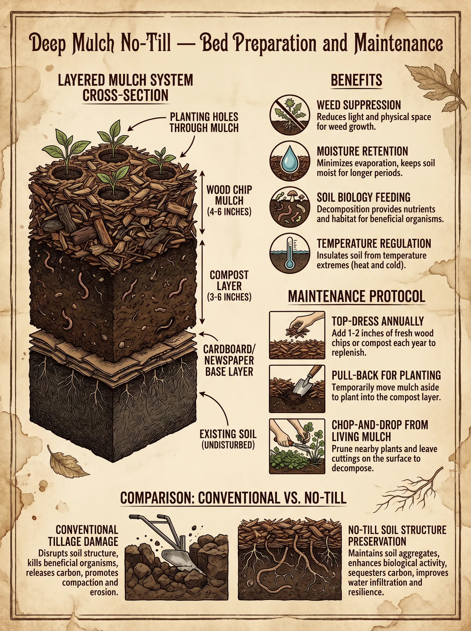Deep Mulch No-Till Method