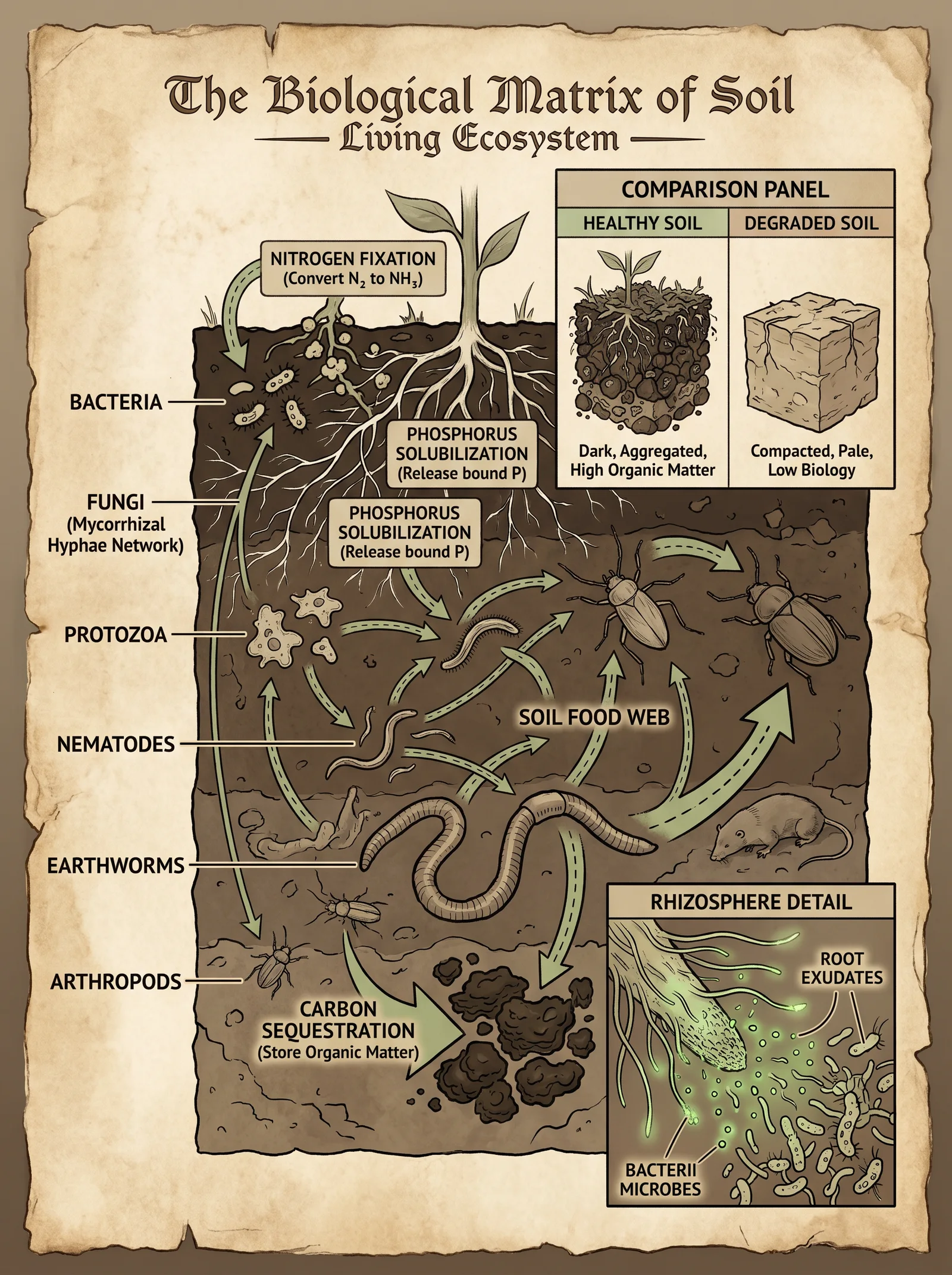 The Biological Matrix of Soil