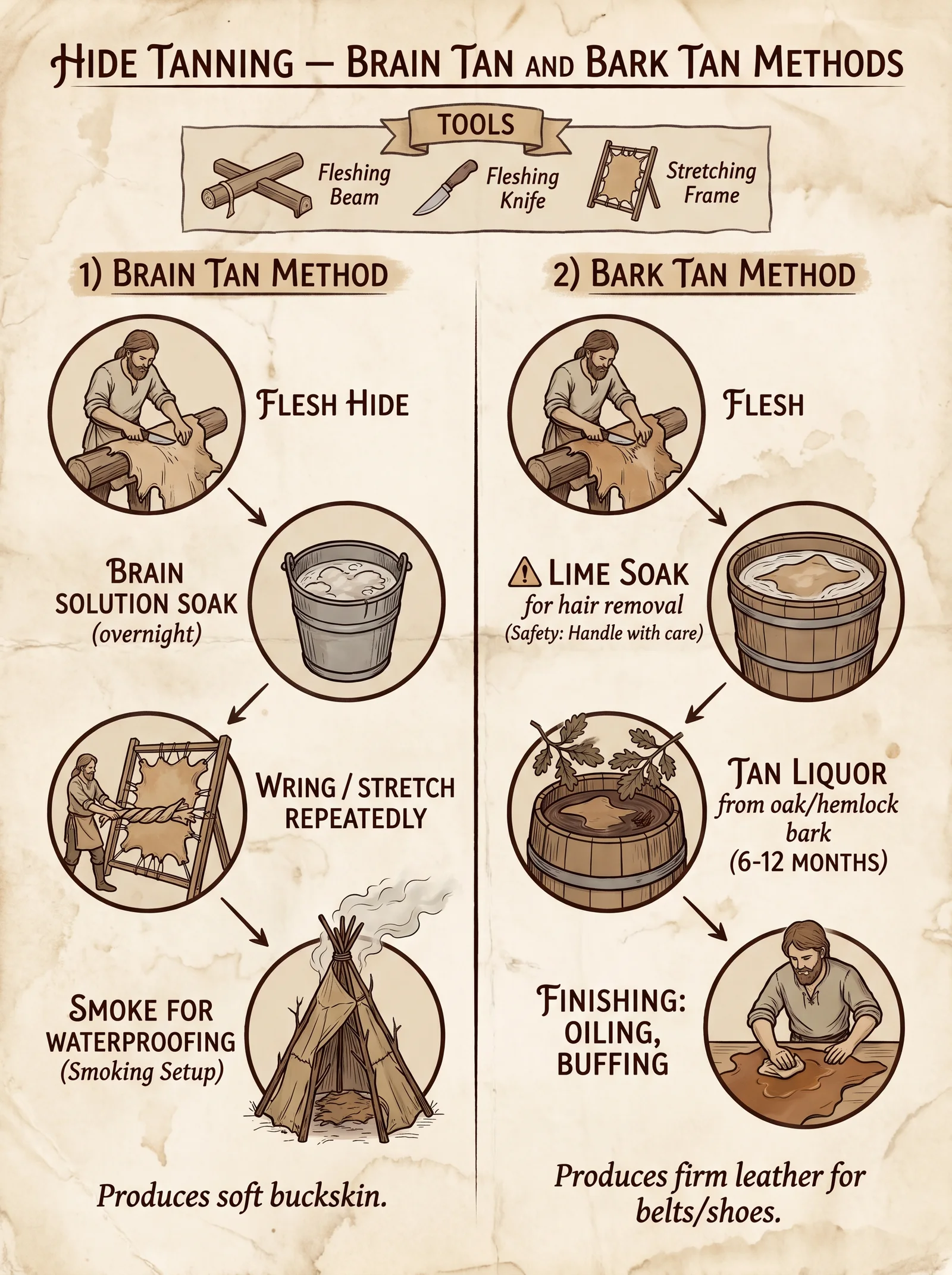 Hide Tanning Methods