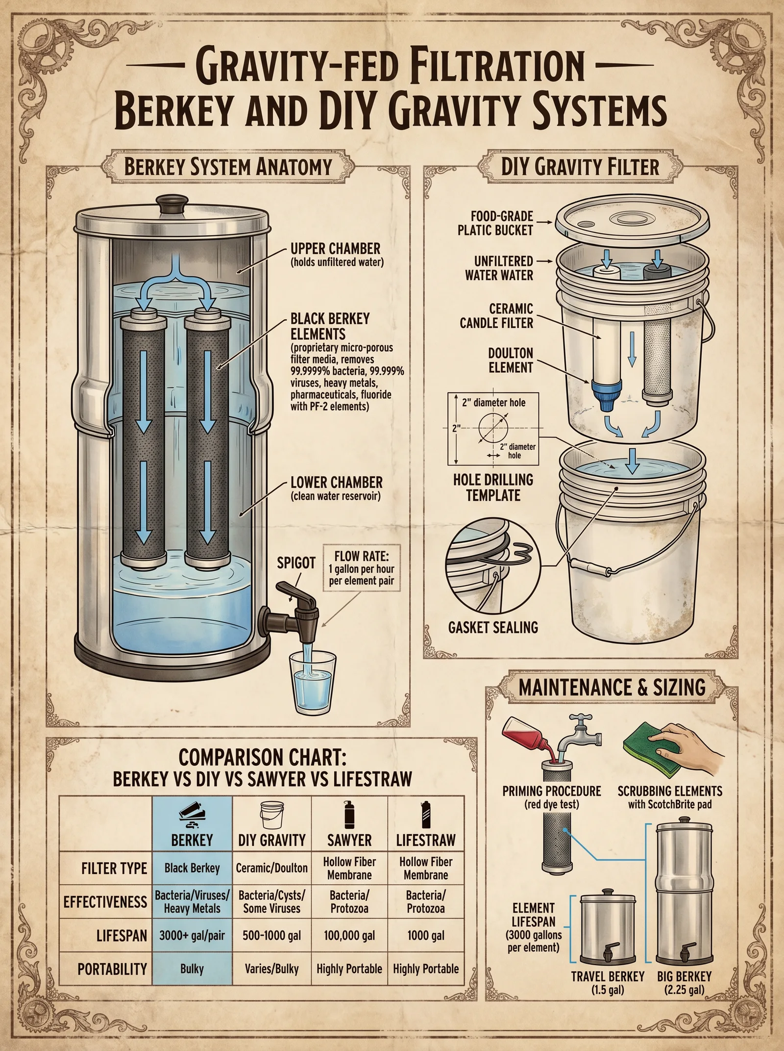Berkey and DIY Gravity Filters
