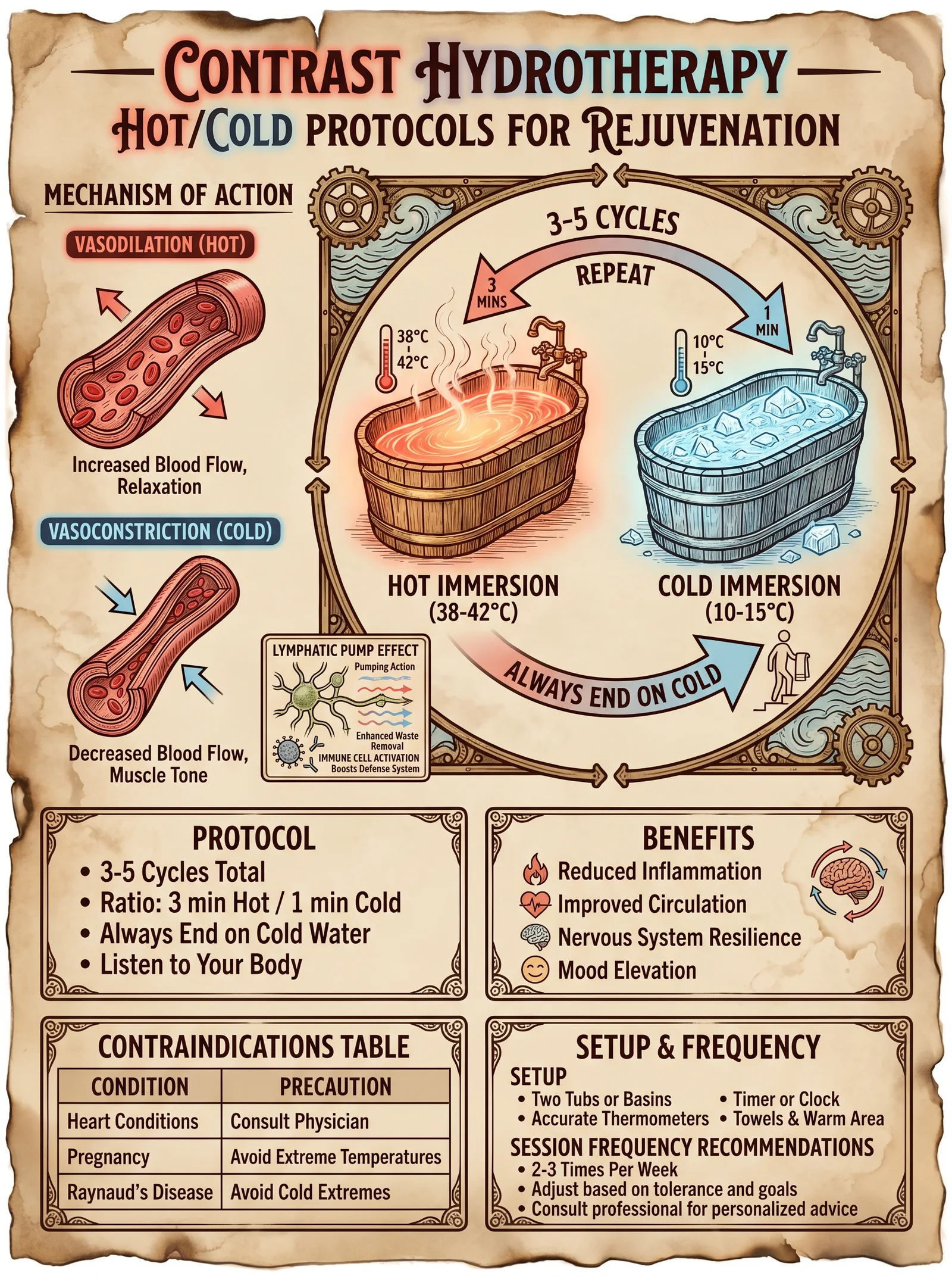 Contrast Hydrotherapy Protocols