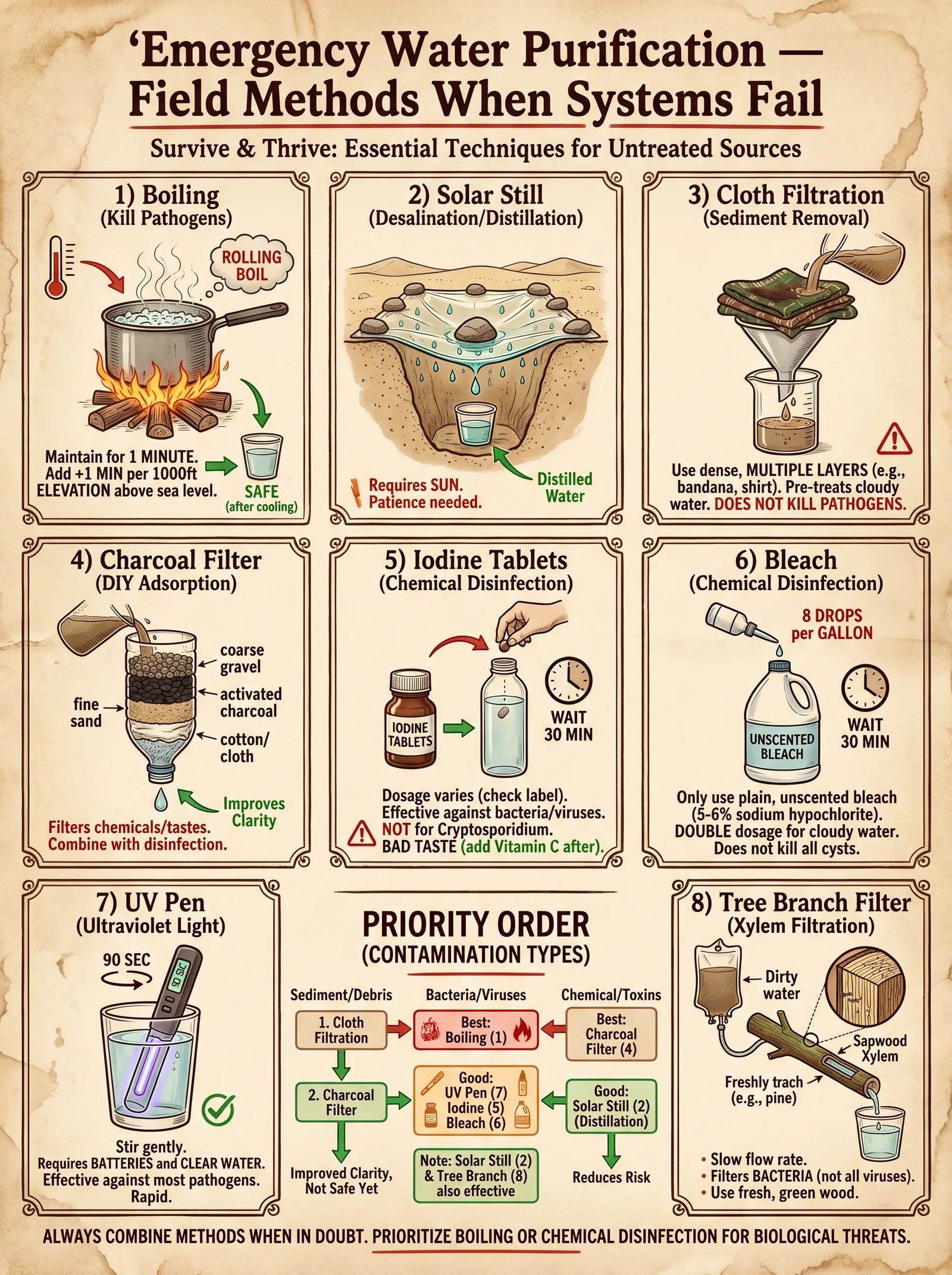 Emergency Purification Methods