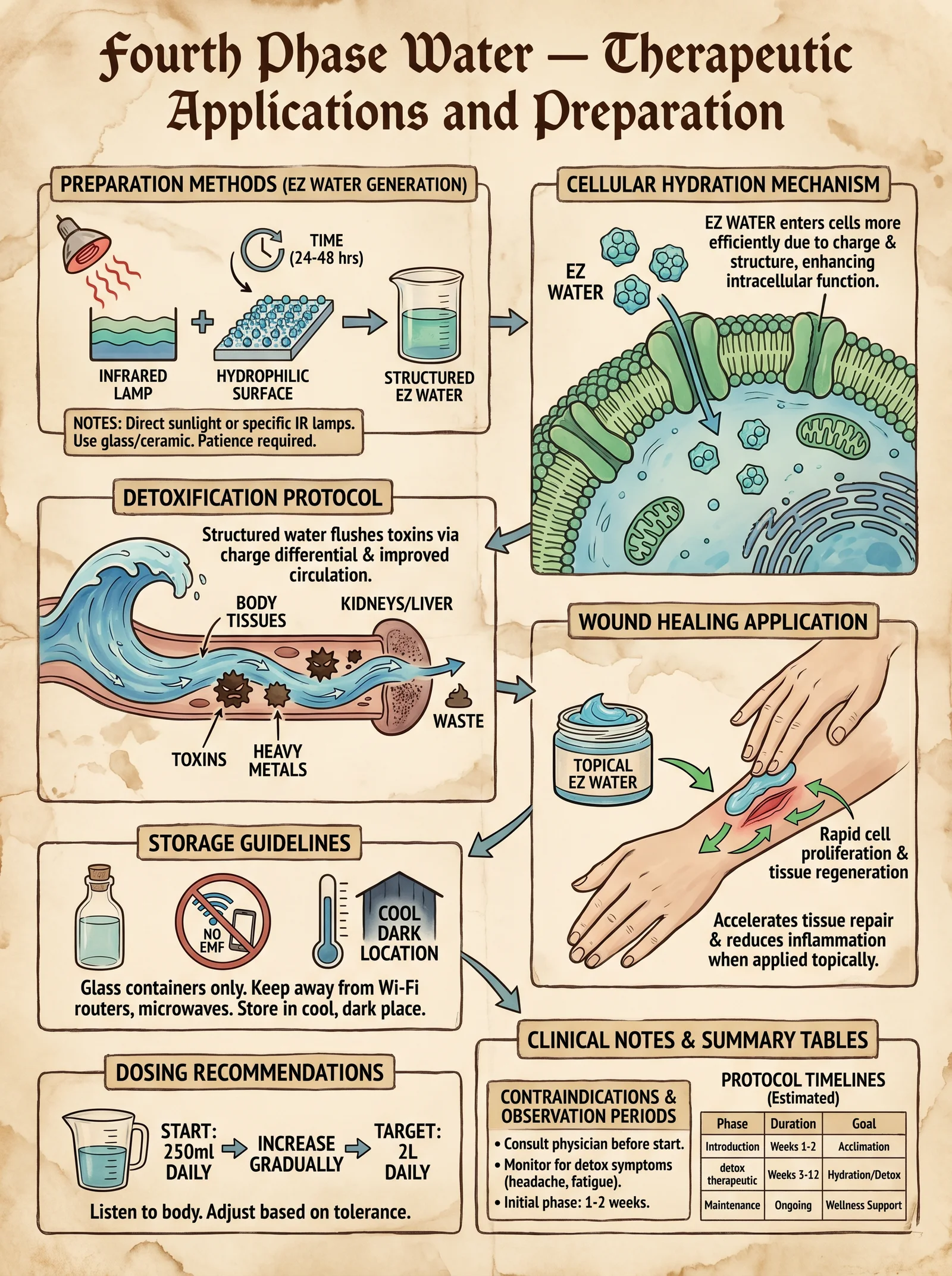 Therapeutic EZ Water Applications