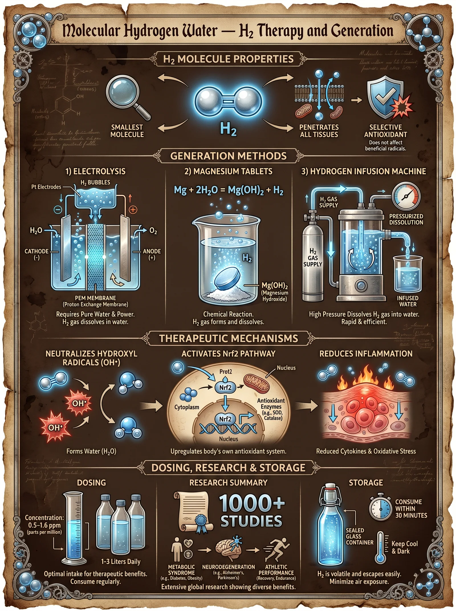 Molecular Hydrogen Water