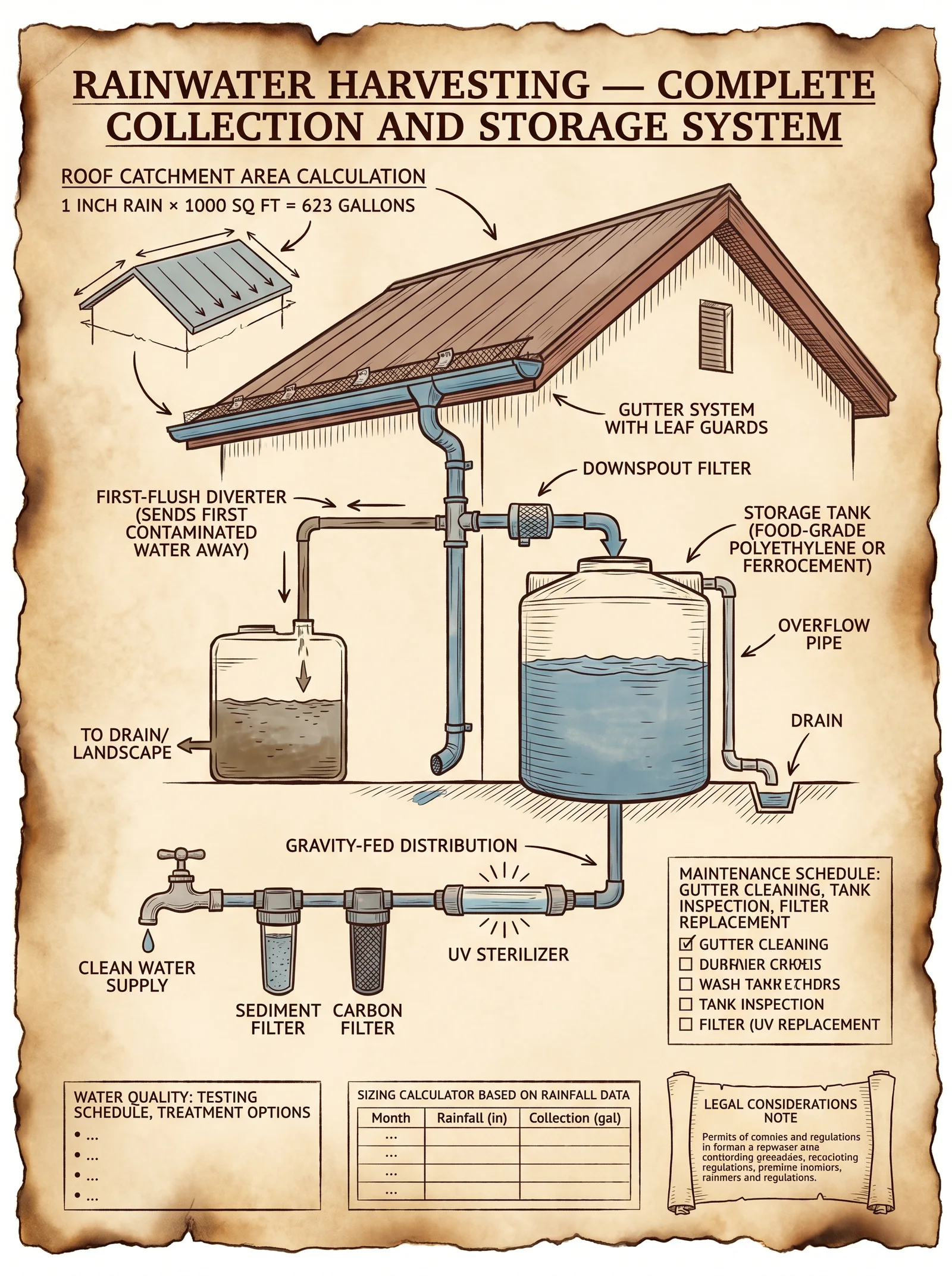 Rainwater Collection and Storage