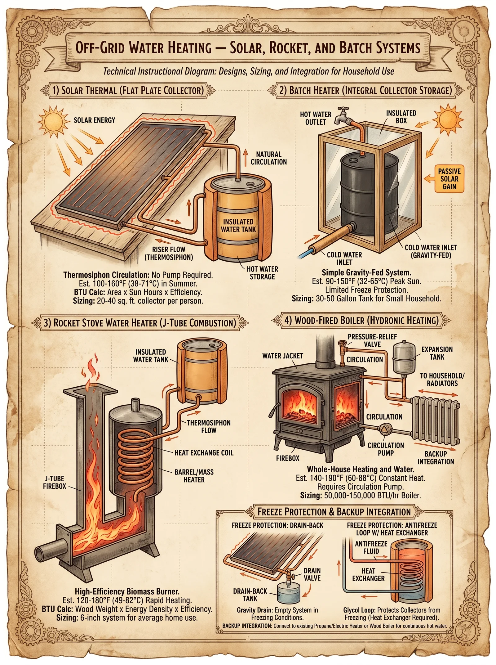 Off-Grid Water Heating