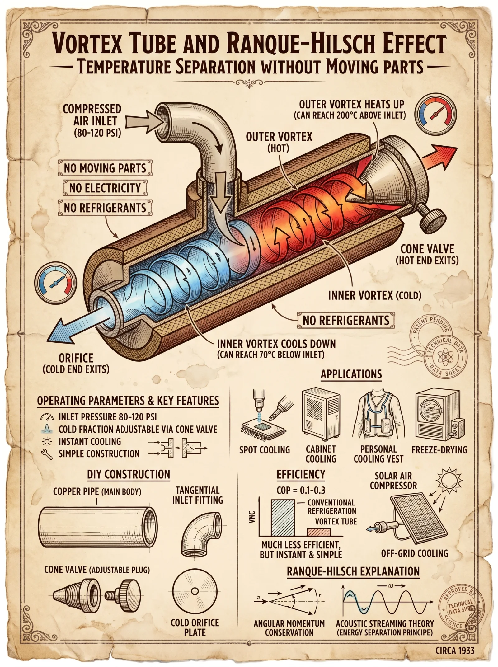 Vortex Tube Cooling